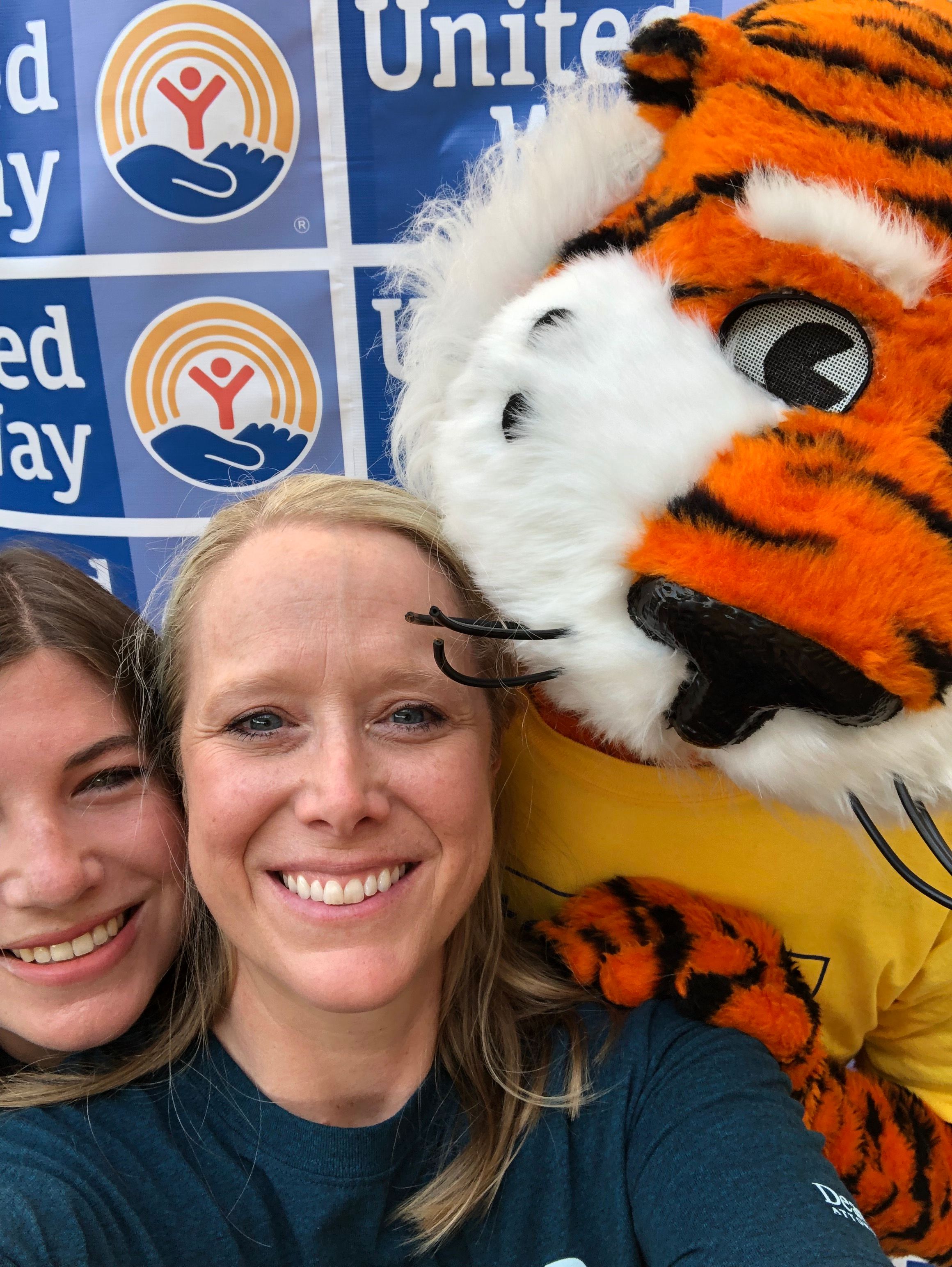 Campaign Manager and Co-Chair selfie with Aubie